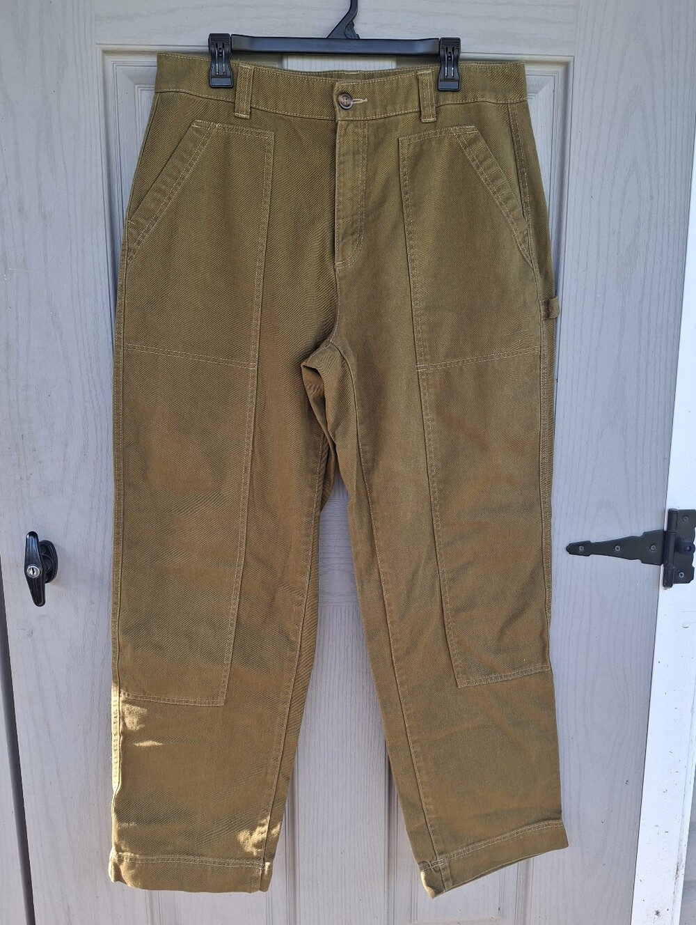 Old Navy High Rise Straight Carpenter Pants in Tan Size 14 Tall